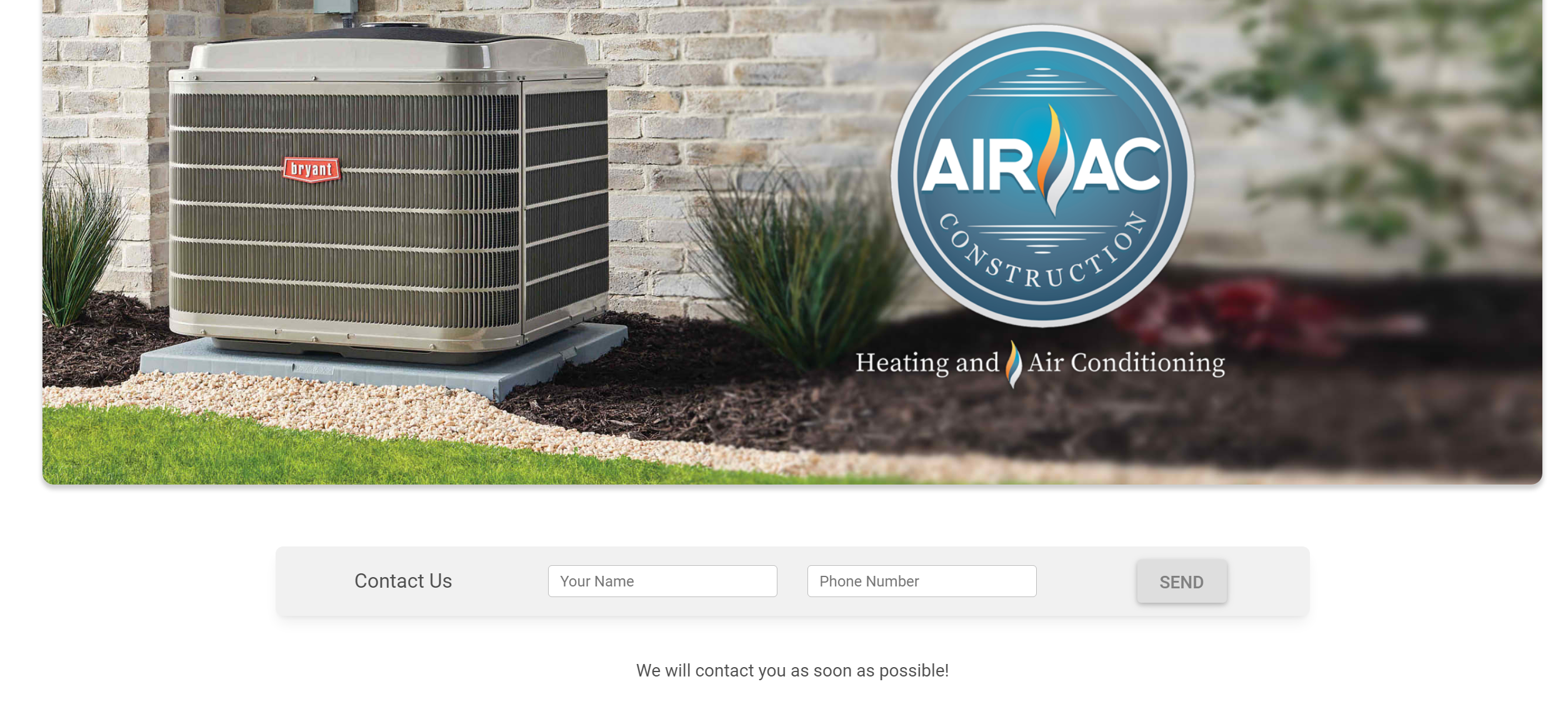 Website for Air AC Construction